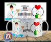 Kit Plantillas Sublimación Tazas - Profesiones Medicas #2 4
