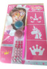 Kit Maquillaje Unicornio Glam Esponja Glitter Pincel Stencil 0
