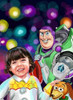 Retrato Con Buzz Lightyear, Toy Story Regalo Cumpleaños 2
