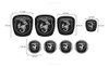 Kit Emblema Adesivo Bravo Abarth Frontal/traseiro E Roda Fgc 4