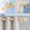 Barras De Cortina Doradas Para Ventanas De 66 A 120 Pulgadas 4 Barras De Cortina Doradas Para Ventanas De 66 A 120 Pulgadas 4