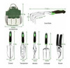Set Herramientas P/ Jardineria + Bolsa Organizadora/verde 1