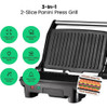 Parrilla De Panini Chefman Antiadherente 180° Acero Inoxidab 1