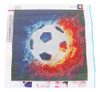 Bordado De Pintura De Diamante Com Padrão De Futebol Diy 5d 2