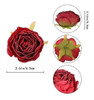 Rosas Artificiales Realistas Dark Red X 25 Unidades 2