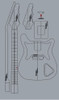 Plantilla Guitarra Coronet - Luthier - Mdf 6mm 0