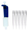 Kit C/ Micropipeta Monocanal 1000-10.000ul + Ponteiras 0