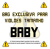 Bag Capa Almofadada P/ Violão Taylor Baby Bege C/ Alças 3