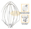 Accesorio Batidor 6h Para Batidora Kitchenaid K5ss / K5ww 3