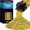 Glitter Grueso Escama 160g Dorado Laser 0 Glitter Grueso Escama 160g Dorado Laser 0