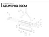 Kit Repuesto Barrefondo Vulcano Metalico De 35cm 2