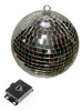 Bola Boliche Esfera Espejada 40 + Motor Efecto Dj 5