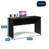 Mesa De Escritório Escrivaninha Quarto Preto - Mod.3033 6
