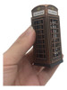 Apontador Metal Cabine Telefone Londres Dourado Coleção 2