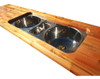 Barra Desayunador Tapa De Mesa Mesada Madera Dura Maciza 0