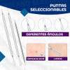 Set Extractor Removedor De Puntos Negros Espinilla Acne 10 P 2