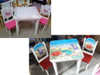 Pizarra /pizarrón,mesas Infantiles Didácticas Altas 60x60x60 5