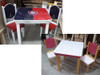 Pizarra /pizarrón,mesas Infantiles Didácticas Altas 60x60x60 7