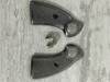Coronha/cabo Revolver Rossi 22 Oxidado Logo Prata 2