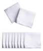 10x Lenços De Bolso Brancos Sólidos Para 28cm X 28cm 7