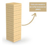 Torre De Equilibrio Classica Madeira Em Mdf Brinquedo Junges 2