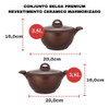 Jogo Caçarolas Antiaderente Cerâmica Cooktop Indução Belga 2