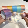 6x Fita Bola Pegajosa Engraçada Artesanato Educacional Com 7