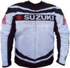 Campera Motocicleta Suzuki Blanco Negro Mk Motos 0