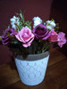Maceta De Ceramica Con Arreglo Floral. Ideal Regalo. 2