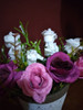 Maceta De Ceramica Con Arreglo Floral. Ideal Regalo. 3