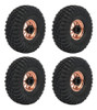 Pneus De Cobre Para Scx10 4 Unidades De 1,9 Polegadas E 10 F 0