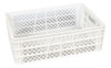 Cajon Canasto Apilable Ventilado Multiuso N27 Blanco 0