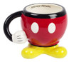 Disney Mickey Mouse Rojo Potable Taza Con Brazo 0