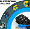 Alicate Crimpa Rj45 Rj11 Corte Desencapar + Chave De Teste 2