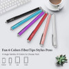 6 Lapices Opticos 6 Colores Punta De Fibra + 6 Puntas 5