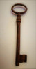 Antigua Llave De Hierro En Forja C/encastre 1