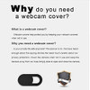Cubiertas Camara Web Multiuso, Negro/deslizantes/protectora 4