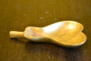 Antiguo Cenicero De Bronce Macizo Y Liso Con Forma De Pera 0