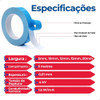 Fita Dupla Face Pra Isolamente Térmico Industrial 5mt 15mm 3