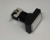 10 Botão Retangular Branco Com Micros E Led 3