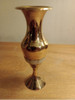 Pequeño Florero Hindú. Bronce Y Nacar. Origen India. Impecab 2