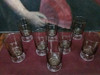 Juego De 8 Copas De Cristal Francés Fume 6