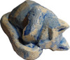 Gato De Ceramica Color Azul Artesanal Figura Decorativa 0