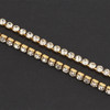 Fita Branca De 4,5 Mm Com Acabamento Em Corrente De Cristal, 7