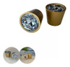 Kit 5 Puxador Para Móvel Ponto Trend Dourado Fosco 0