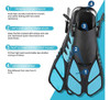 Zeeporte Mask Fin Snorkel Set Con Equipo De Snorkel Para Adu 4