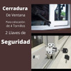 Cerradura Llave Perno Traba Central Empuje Ventana Corrediza 2