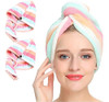 Aurotrends Microfiber Hair Turban Wrap 2 Pack, Quick Dry Hai 0