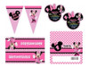 Kit Imprimible Invitaciones Candy Bar Png / Minnie Rosa 0