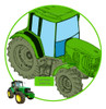 Vidro Para-brisa Inferior Direito Trator John Deere 6415 1